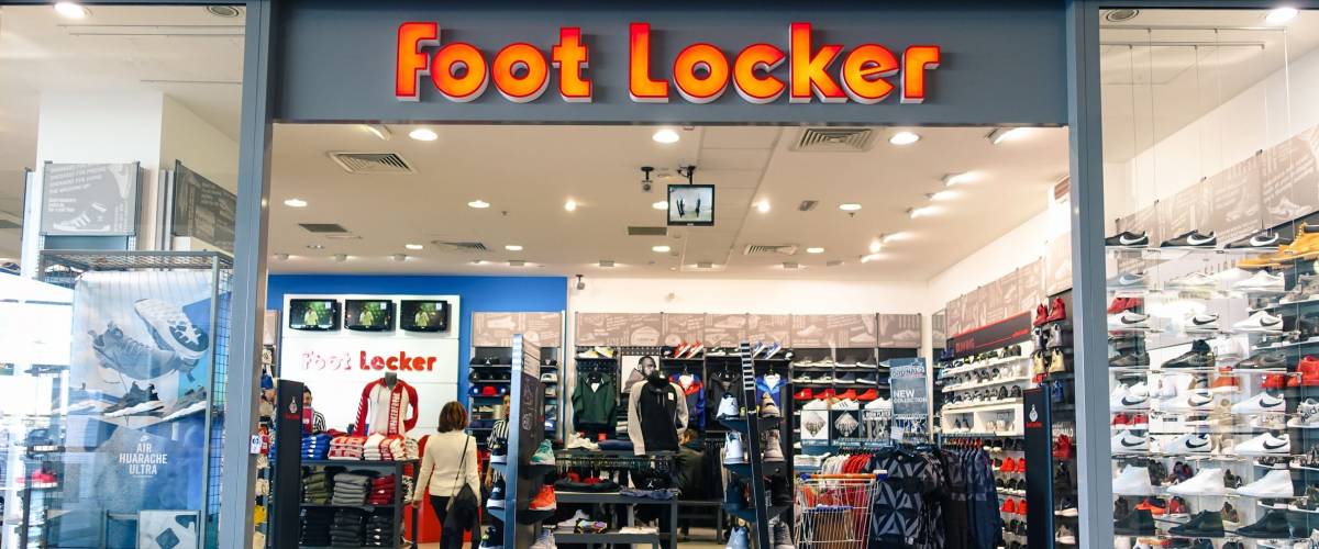 RIMINI, ITALY - FEBRUARY 11, 2016: Foot Locker shop located in a shopping center in Rimini.