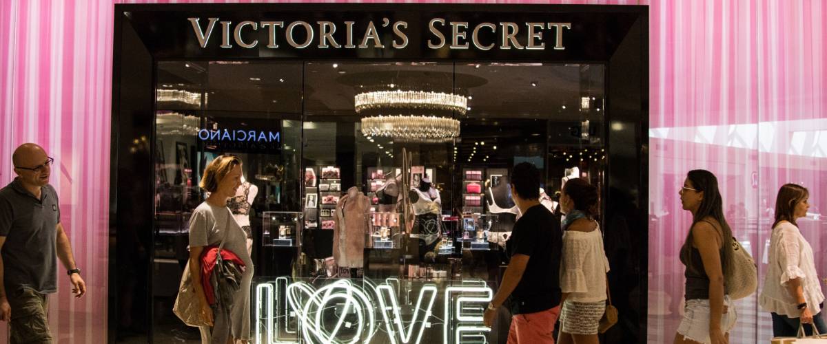 MIAMI, FL - October, 1st, 2017: Aventura mall is one of South Florida largest upscale retail malls. Fashion women lingerie underwear clothes boutique Victoria's Secret front store.