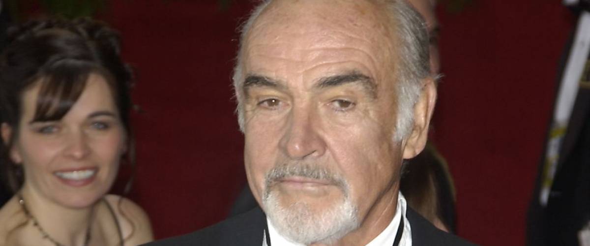 SEAN CONNERY & wife at the 76th Annual Academy Awards in Hollywood. February 29, 2004