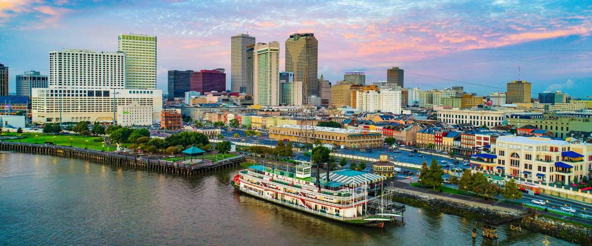 Downtown Skyline of New Orleans, Louisiana
