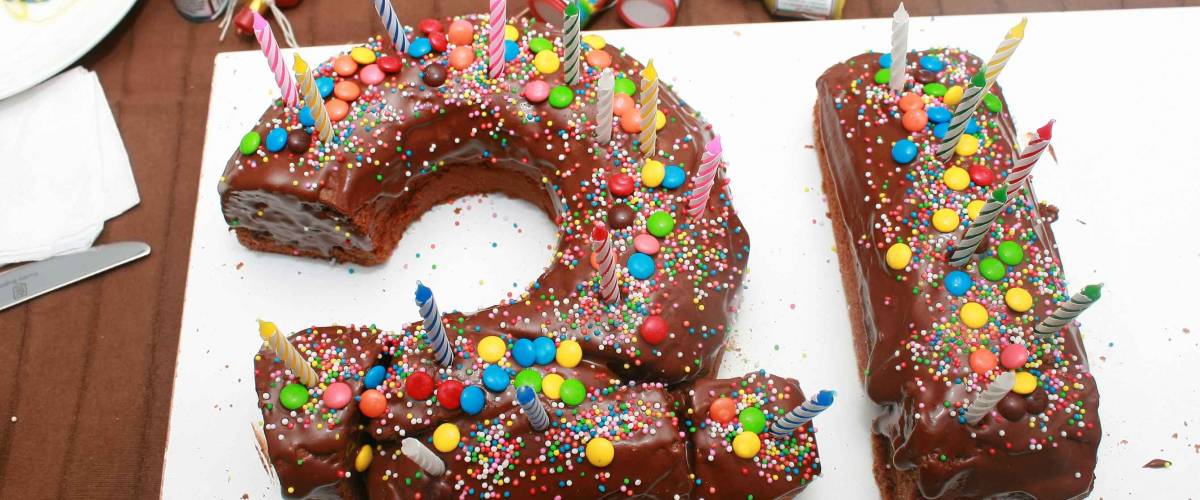 Birthday Cake for 21 Year Old
